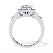 Rose Halo Heart Ring