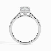 2ct Heart Lab Diamond Ivy Solitaire Ring