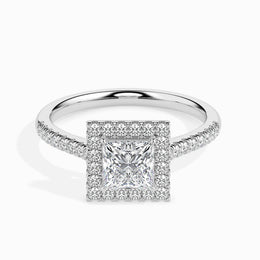 2ct Princess Halo Lab Diamond Brianna Ring