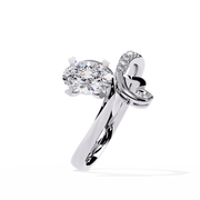 Playful Heart Twist Ring