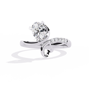 Playful Heart Twist Ring