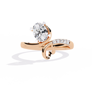 Playful Heart Twist Ring