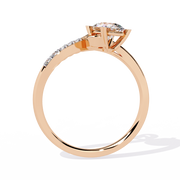 Playful Heart Twist Ring