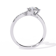 Playful Heart Twist Ring