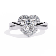 Haloed Heart Promise Ring