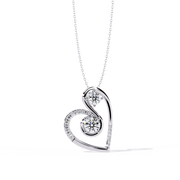 Double Glow Heart Pendant