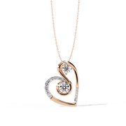 Double Glow Heart Pendant