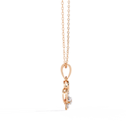 Rosy Bloom Heart Pendant