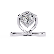 Twin Heart Embrace Ring