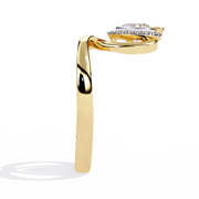 Twin Heart Embrace Ring