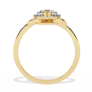 Twin Heart Embrace Ring