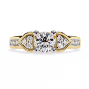 Soft Curve Heart Frame Ring