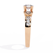 Soft Curve Heart Frame Ring