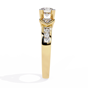 Soft Curve Heart Frame Ring