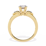 Soft Curve Heart Frame Ring