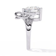 Petite Heart Side-Stone Ring