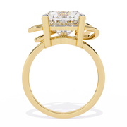 Petite Heart Side-Stone Ring