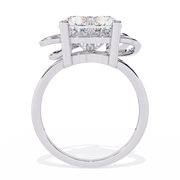 Petite Heart Side-Stone Ring