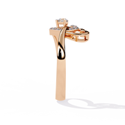 Interlinked Heart Knot Ring