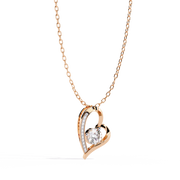 golden Heart Embrace Pendant