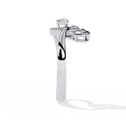 Interlinked Heart Knot Ring