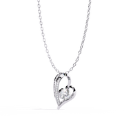 golden Heart Embrace Pendant