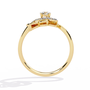 Interlinked Heart Knot Ring