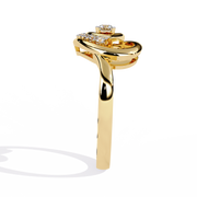 Dual Heart Halo Ring