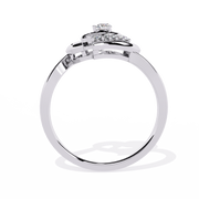 Dual Heart Halo Ring