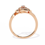 Dual Heart Halo Ring