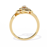 Dual Heart Halo Ring