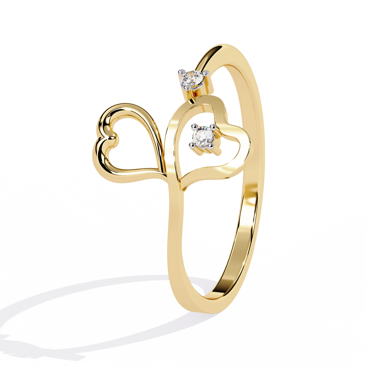 Floating Heart Whisper Ring – Luxuré by i&i