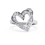 Eternal Heart Outline Ring
