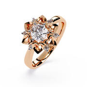 Raised Solitaire Setting Ring