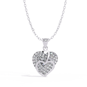 golden Bloom Heart Pendant