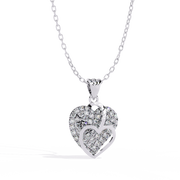golden Bloom Heart Pendant