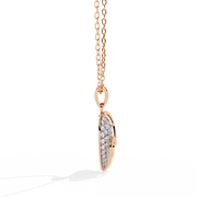 golden Bloom Heart Pendant