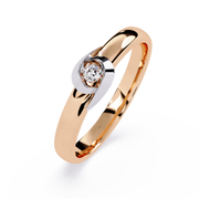Heart Diamond Ring Single