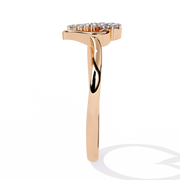 Half-Glow Heart Ring