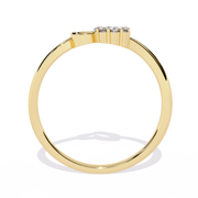 Half-Glow Heart Ring