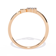 Half-Glow Heart Ring