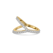 0.37ct Lab Grown Diamond Ring in 18kt Gold Vermeil
