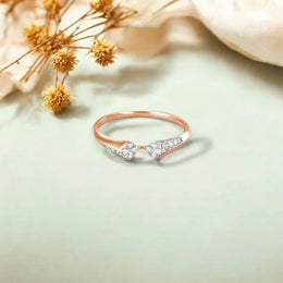 Sculpted Grace Diamond Ring