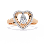 Wrapped Heart Embrace Ring