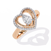 Wrapped Heart Embrace Ring