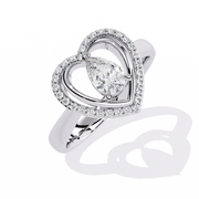 Wrapped Heart Embrace Ring