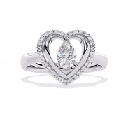 Wrapped Heart Embrace Ring