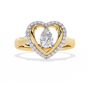 Wrapped Heart Embrace Ring