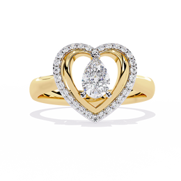 Wrapped Heart Embrace Ring