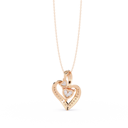 Cherished Duo Heart Pendant